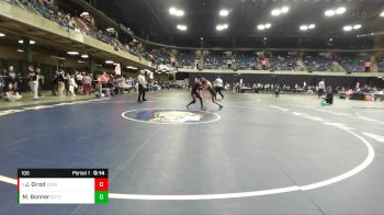 105 lbs Semifinal - Justice Girod, Schaumburg vs Ma`Kayla Bonner, Granite City