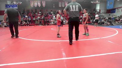 78 lbs Rr Rnd 3 - Liberty Hunt, Heat vs Timber Perkins, Caney Valley Wrestling