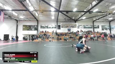 141 lbs 3rd Place Match - Brady Ison, Marian University (IN) vs Isaac Kuhn, Cornerstone