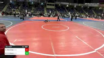 54 lbs Quarterfinal - Angelo Martinez, Nebraska Wr Ac vs Macey Erickson, Wiggings Pee Wee