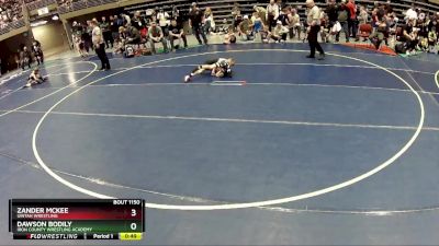 53 lbs Cons. Round 2 - Dawson Bodily, Iron County Wrestling Academy vs Zander Mckee, Uintah Wrestling