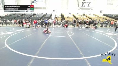 103 lbs Cons. Round 6 - John Chernaski, Long Beach Gladiators Wrestling vs Wyatt Cuppernell, Canandaigua Wrestling