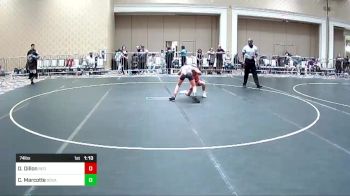 74 lbs Quarterfinal - Drew Dillon, Red Wave WC vs Cael Marcotte, SoCal Grappling WC