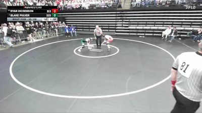 3A 106 lbs Cons. Round 1 - Ryan Dickenson, Richfield vs Blake Pulver, South Summit