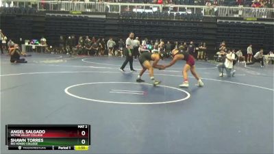 141 lbs Quarterfinal - Shawn Torres, Rio Hondo College vs Angel Salgado, Victor Valley College