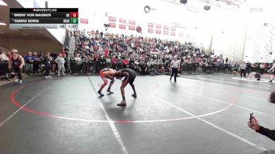 138 lbs Semifinal - Brent Von Magnus, Bridgewater-Raynham vs Tariku Soria, Reading