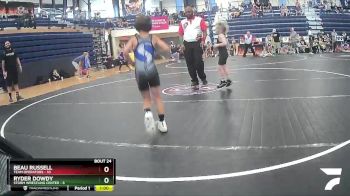 50 lbs Round 6 (8 Team) - Ryder Dowdy, Storm Wrestling Center vs Beau Russell, Team Operators