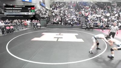 6A 150 lbs Champ. Round 1 - Payden Woolsey, Corner Canyon vs Martin Rodriguez, Layton