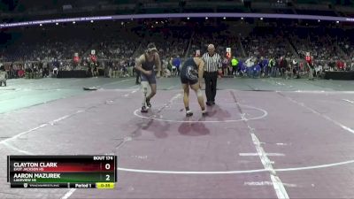 D4-157 lbs Cons. Round 1 - Clayton Clark, East Jackson HS vs Aaron Mazurek, Lakeview HS