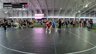 132 lbs Cons. Round 2 - Jaxon Ziehn, California vs Aden Sierra, California