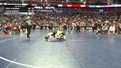 1A-144 lbs Cons. Round 2 - Riley O`Donnell, Riceville vs Jaxon Gordon, Riverside, Oakland