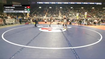 4A-132 lbs Cons. Round 2 - Zaden Seibel, Laramie vs Tayce Lake, Campbell County