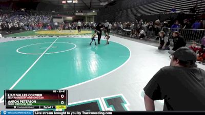 39-41 lbs Semifinal - Liam Valles Cormier, Team Aggression Wrestling Club vs Aaron Peterson, Forks Wrestling Club