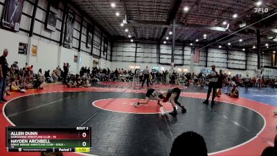 90 lbs Placement (4 Team) - Allen Dunn, DARKHORSE WRESTLING CLUB vs Hayden Archbell, GREAT BRIDGE WRESTLING CLUB - GOLD