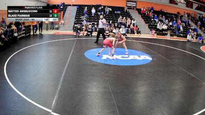 80 lbs Semifinal - Blake Fairman, Lions Den vs Matteo Angelicchio, Latrobe