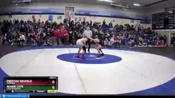 106 lbs Semifinal - Roger Cate, Lake Roosevelt vs Preston Neufeld, Reardan