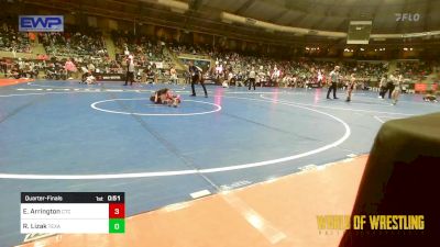 54 lbs Quarterfinal - EvieDale Arrington, Comanche Takedown Club vs Reece Lizak, Texas Elite