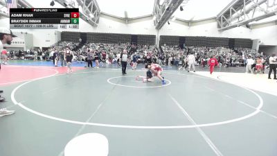 128-H lbs Round Of 64 - Adam Khan, Savage Wrestling vs Brayden Inman, AMERICAN MMA AND WRESTLING