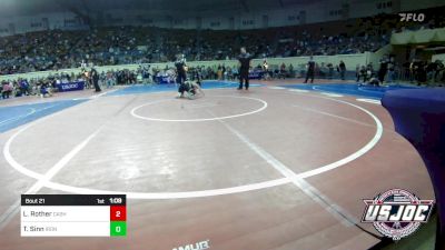 64 lbs Round Of 16 - Linkin Rother, Cashion Youth Wrestling vs Tristan Sinn, Iron Grapplers Wrestling Club