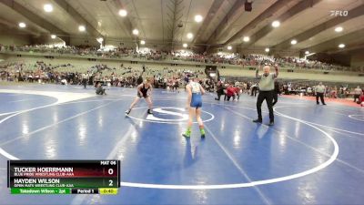 85 lbs Cons. Round 3 - Hayden Wilson, Open Mats Wrestling Club-AAA vs Tucker Hoerrmann, Blue Pride Wrestling Club-AAA