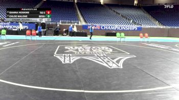 Girls-110 lbs Champ. Round 1 - Gianna Hoskins, Yale (Girls) vs Chloe Malone, Grayling (Girls)