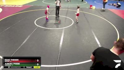 60 lbs Placement (4 Team) - Aurora Priebe, Chatfield vs Isaac Theisen, Rocori