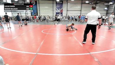 120 lbs Rr Rnd 2 - Lucas Parisi, Apache Blue vs Mason Milligan, Brady Strong