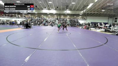 207 lbs Champ. Round 2 - Malia Martin, Lindenwood University vs Taina Uasike, Adams State