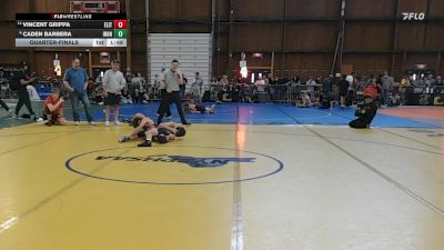 119 lbs Quarterfinal - Vincent Grippa, Elite Wrestling vs Caden Barbera, Iron Faith
