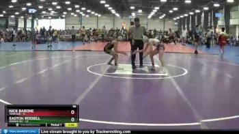 96 lbs Round 3 (6 Team) - Nick Barone, Team NJB vs Easton Rossell, Ranger WC