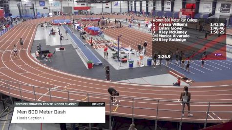 Men's 600m, Finals 1