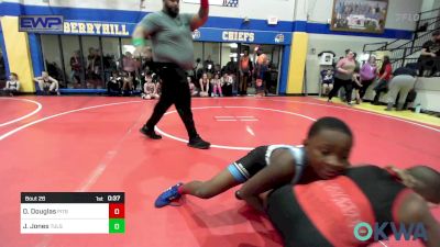 85 lbs Consi Of 4 - OrRion Douglas, Pitbull Wrestling Academy vs Jayceion Jones, Tulsa North Mabee Stampede