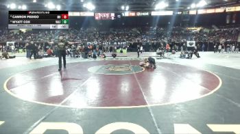 190 lbs 7th Place Match - Wyatt Cox, Vale vs Camron Pedigo, Mountain Home