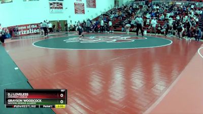 157 lbs Round 1 - D.J Loveless, Cincinnati LaSalle vs Grayson Woodcock, Western Reserve Academy