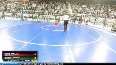 53 lbs Cons. Round 2 - Royce Barajas, Moses Lake WC vs Bentley Asbury, St. Maries WC