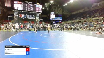 132 lbs Rnd Of 64 - Leighanna Patz, Kansas vs Makynna Loepp, California