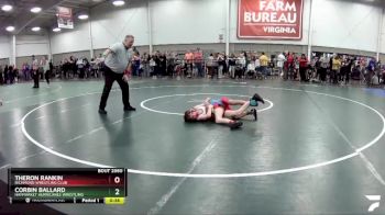 67 lbs Cons. Round 2 - Corbin Ballard, Haymarket Hurricanes Wrestling vs Theron Rankin, Richmond Wrestling Club