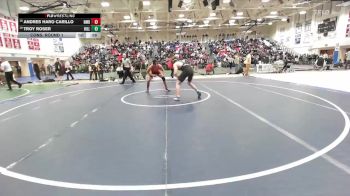Boys 190 lbs Cons. Round 1 - Troy Roser, Hillsdale Boys vs Andres Haro Carillo, Half Moon Bay Boys