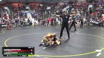 61 lbs Champ. Round 1 - Camden Bergstrom, Byron Center vs Casper Dunham, Portage PWC