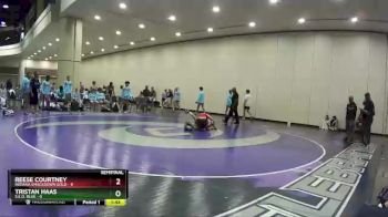 120 lbs Semis & Wb (16 Team) - Tristan Haas, S.E.O. Blue vs Reese Courtney, Indiana Smackdown Gold