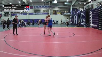 160 lbs Champ. Round 1 - Kaylen McAtee, Colby Community College vs Margaret Jordan, Unattached