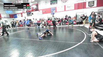 58 lbs Rr Rnd 1 - Tobias Daniels, Hilldale Youth Wrestling Club vs Johnny Weisinger, Wyandotte Youth Wrestling