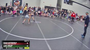 66 lbs Round 1 - Luke Weiler, Carolina Reapers vs Colin Satterfield, Eastside Youth Wrestling