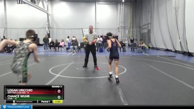 80 lbs Round 3 (6 Team) - Logan Uricchio, Grit Mat Club Red vs Chance Wuhr, LCWC