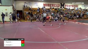 120 lbs Consi Of 8 #2 - Trace Ragland, Va vs Zack Karagias, Nc