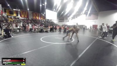 132 lbs Champ. Round 2 - Alex Flores, West Torrance vs Diego Zavala, Montebello