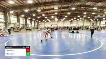 132 lbs Consi Of 32 #1 - Josh Howard, CT vs Tavian Camper, NY