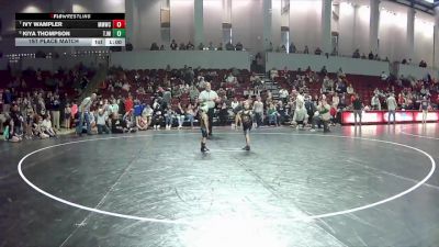 36-41 lbs 1st Place Match - Kiya Thompson, Twisted Joker Wrestling vs Ivy Wampler, Midlothian Miners Wrestling Cl