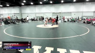 175 lbs Round 2 (8 Team) - Junior Bumanglag, California Red vs Logan Sell, Kansas Red