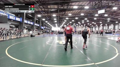 132 lbs Consi Of 16 #2 - Levi Wall, GA vs Jared Eisenberg, NY